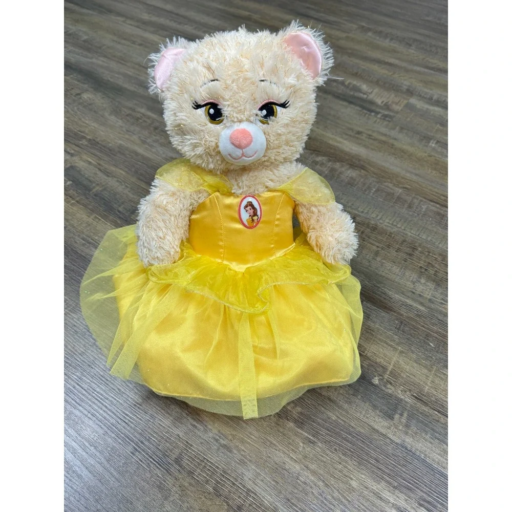 Build-A-Bear Disney Princess Belle Yellow Dress Beauty and the Beast Dress only